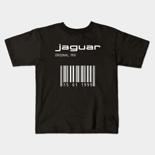 JAGUAR TECHNO WHITE Kids T-Shirt by KIMIDIGI